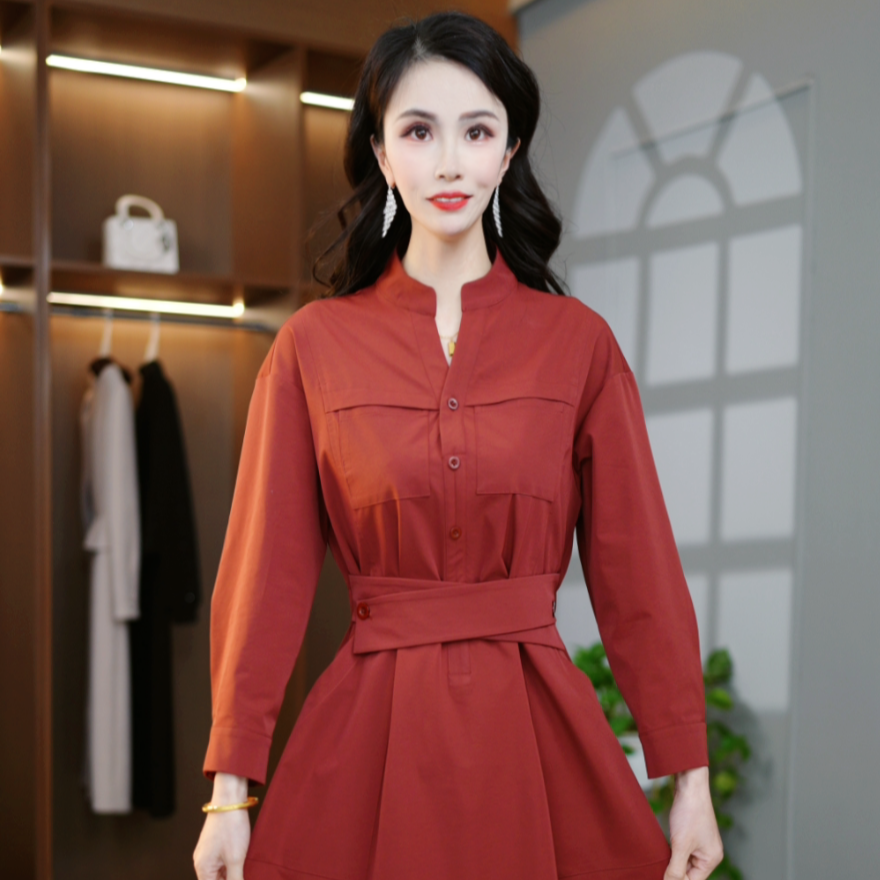 时尚气质精致轻奢修身显瘦连衣裙M-4XL