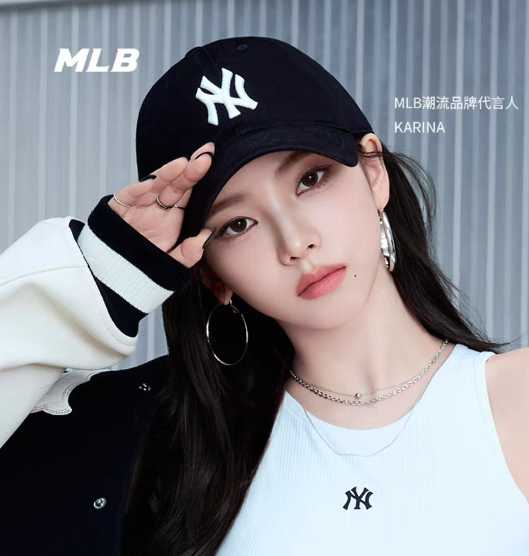 正品MLB帽子男女情侣经典款NY字母大标休闲鸭舌帽户外棒球帽CP66