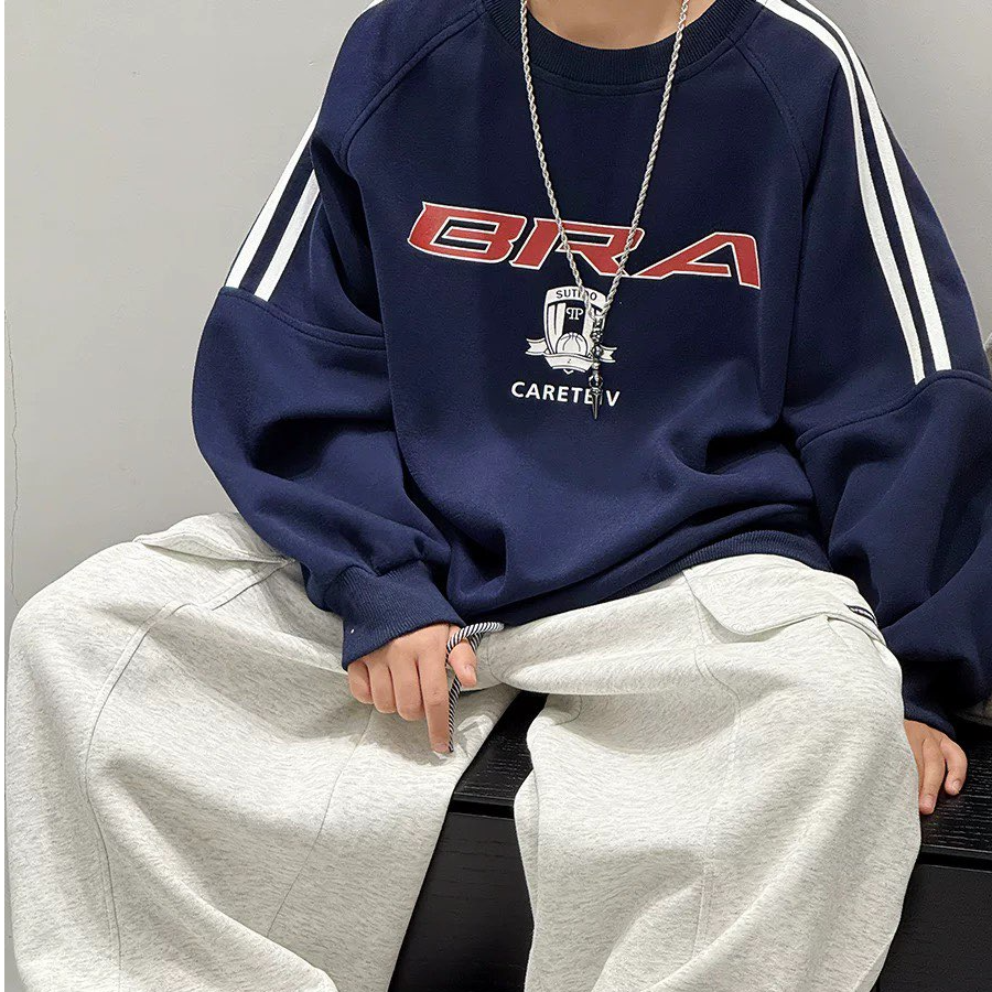 儿童秋装韩范舒适洋气套头卫衣男童中大童帅气上衣   25557