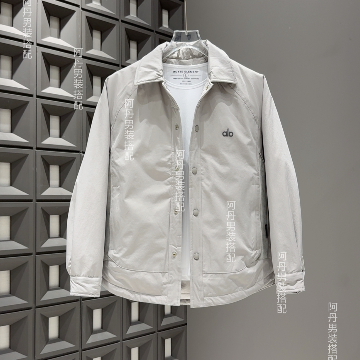 秋冬新款男士时尚休闲潮流翻领防风保暖棉服夹克6120