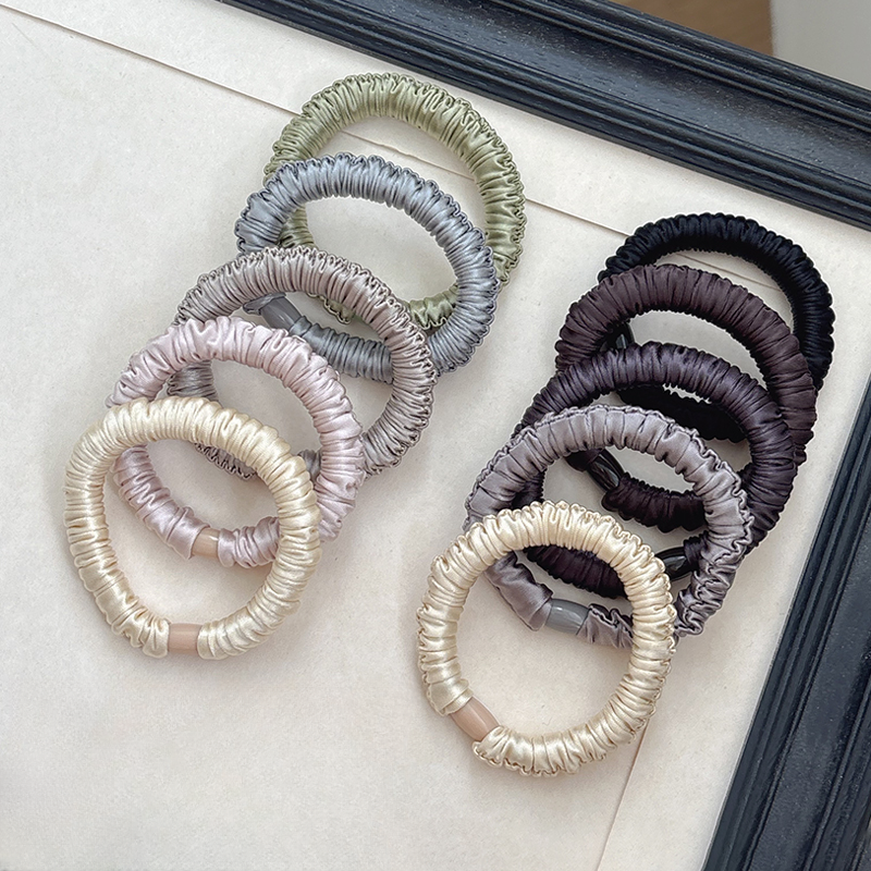 真丝皮筋女扎头发发圈头绳2025新款高弹力耐用头饰不伤发韩系发绳