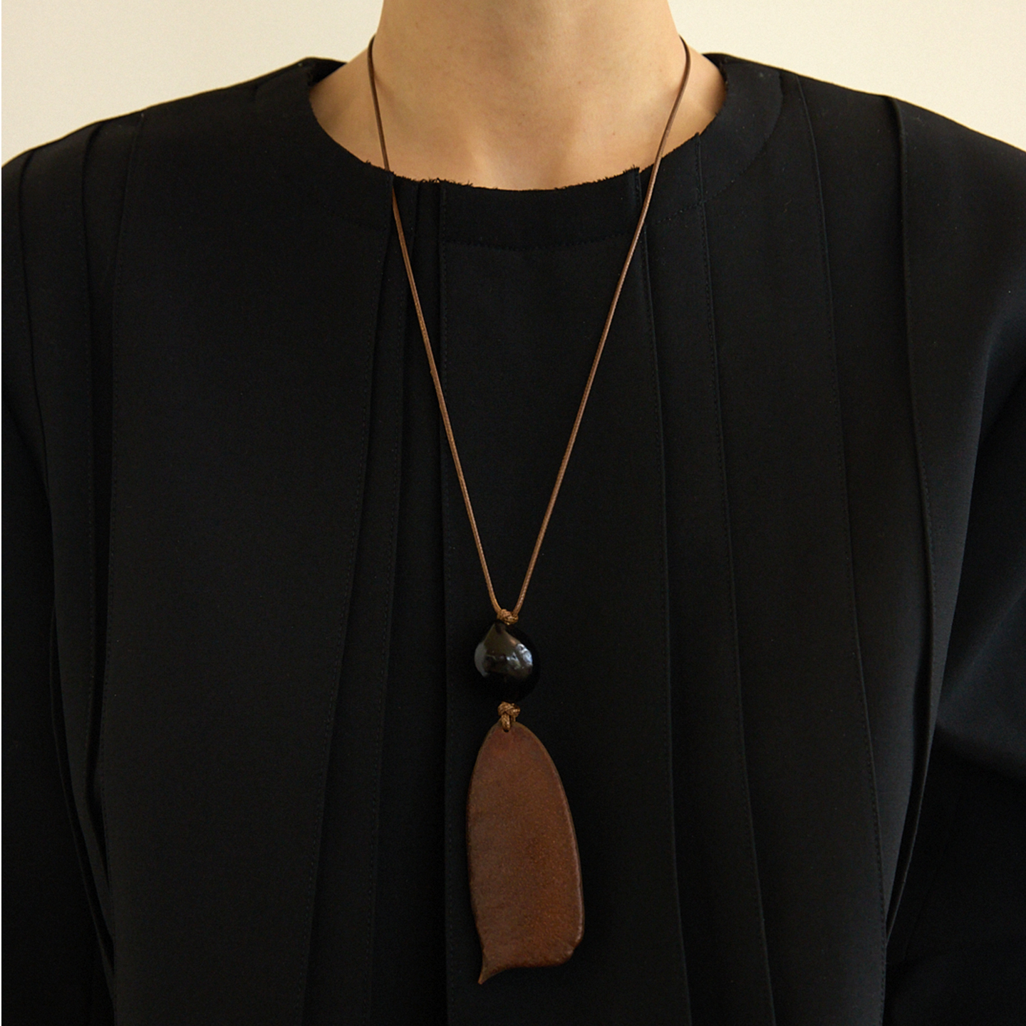 非金属布艺项链 米果项链长款毛衣链高级感小众民族风秋冬配饰女