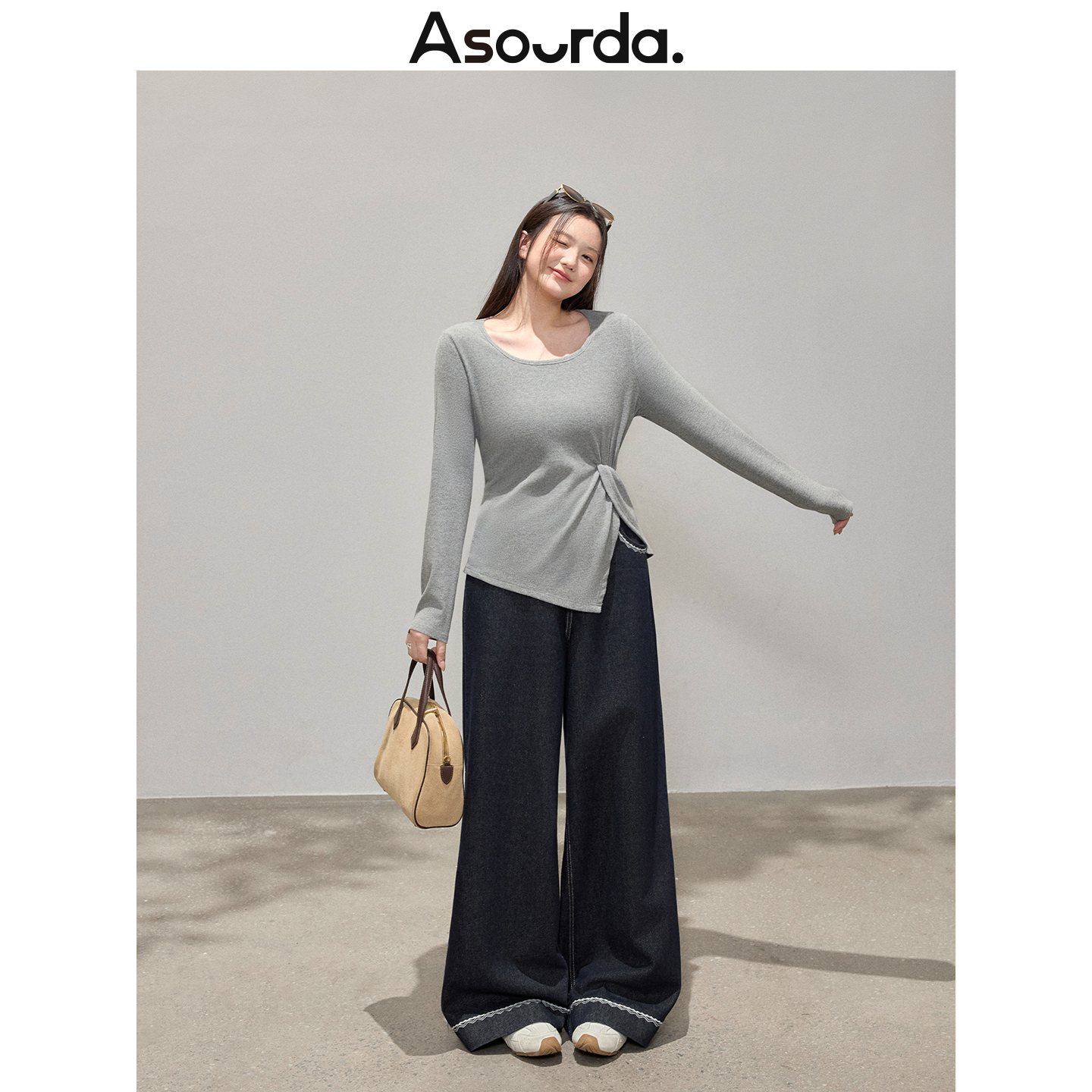 一口苏达扭结打底 小众炸街高级感女装洋气高贵上衣遮肉显瘦打底