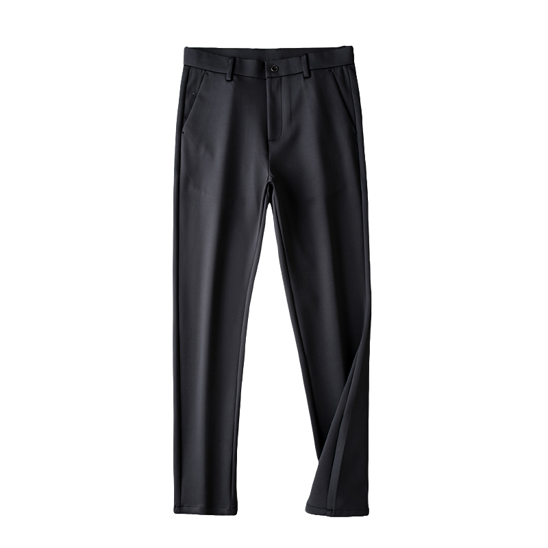 时尚修身百搭大码男士秋冬商务休闲裤高弹保暖立体剪裁大码男装SP