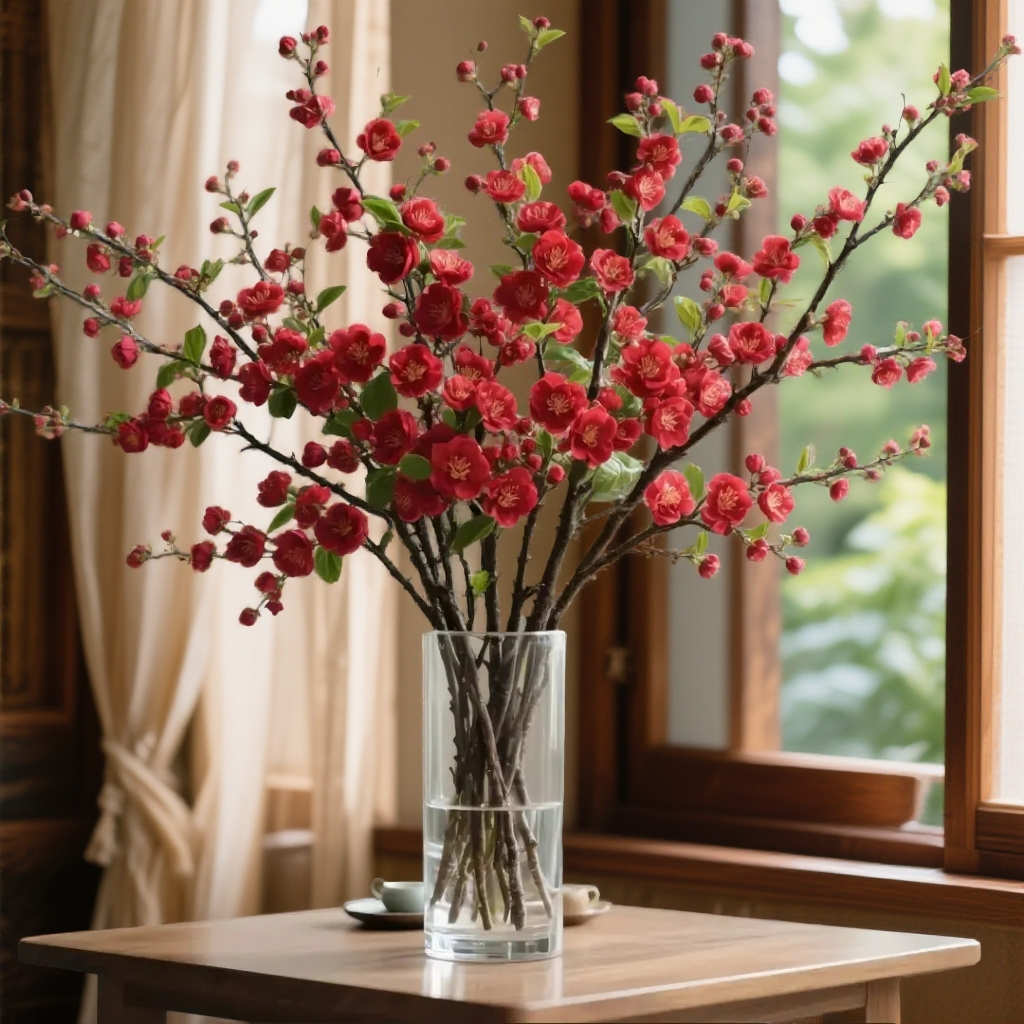 【水培梅花】鲜枝浓香型年宵过年枝红梅带花苞耐寒花卉绿植懒人好养