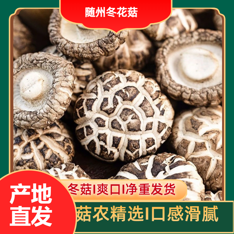 随州大花菇【邮政农产品】香浓冬菇干货随州冬花菇菇类干货