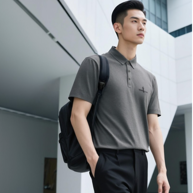 【轻柔细腻】比音勒芬2025春夏新款男士短袖polo衫休闲多色翻领T恤