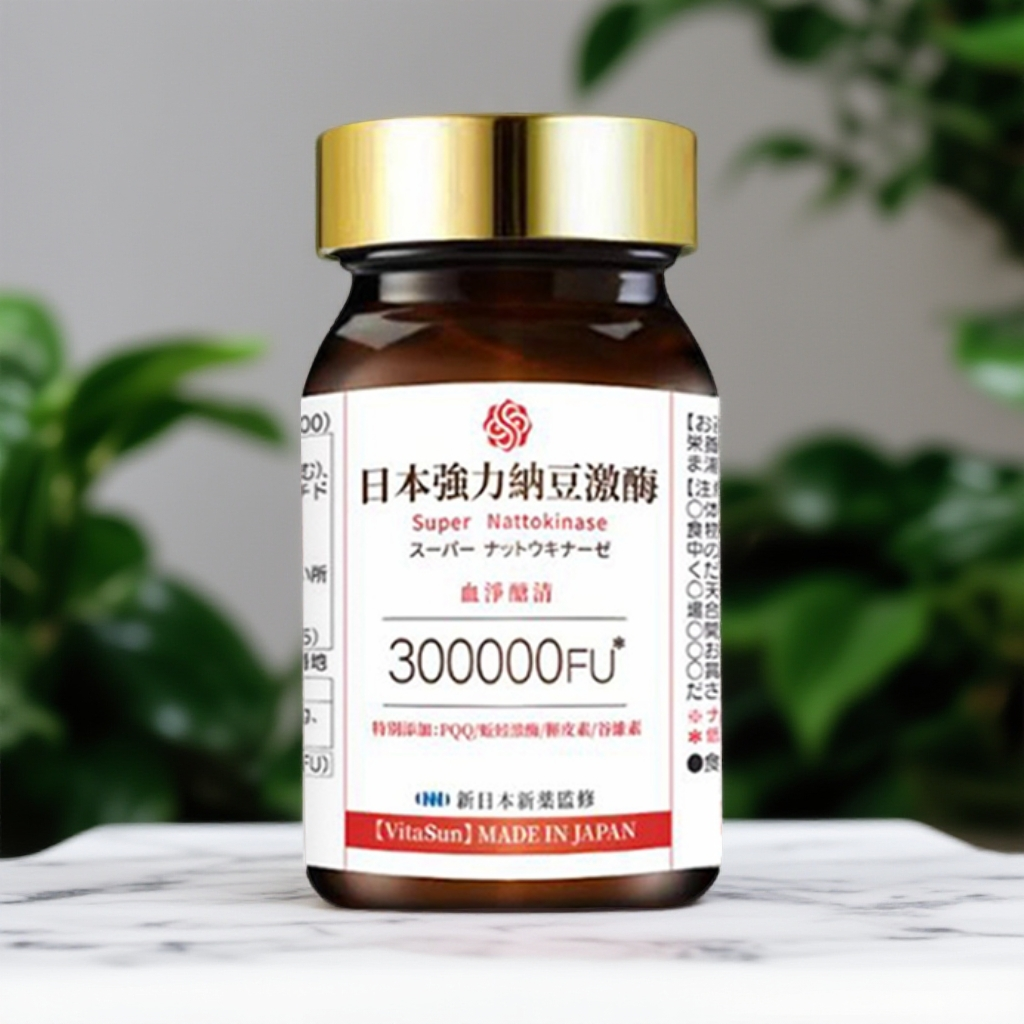 VitaSun日本强力纳豆激酶蚯蚓激酶PQQ
