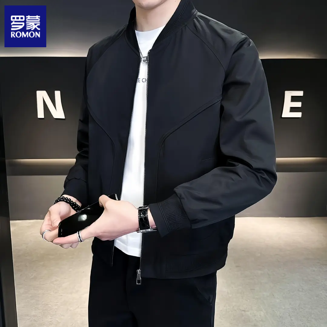 罗蒙棒球服外套男春秋款爆款潮流百搭帅气春季男装休闲夹克2025潮