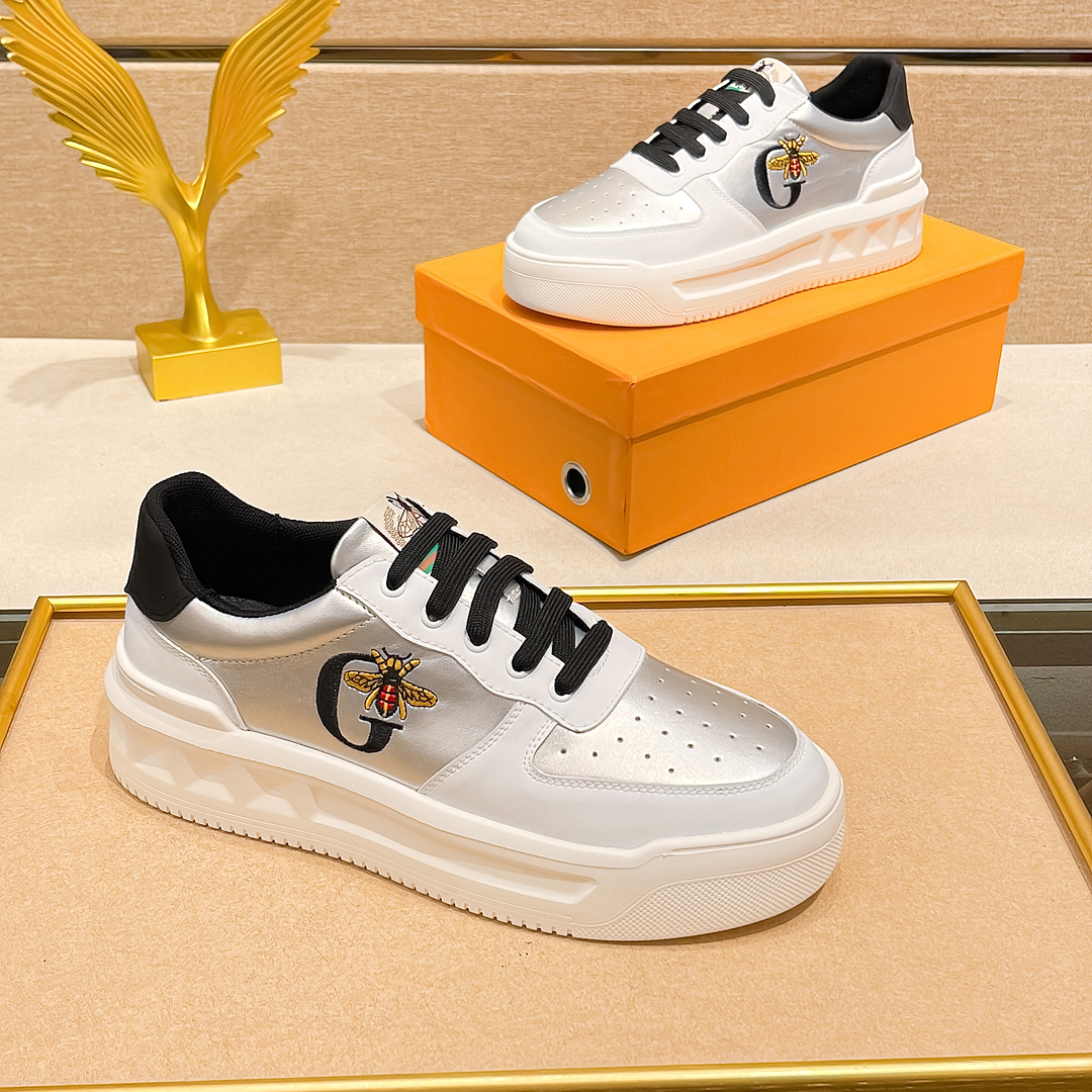 欧货奢侈品运动鞋男士透气注压拼色休闲板鞋运动鞋潮鞋厚底低帮