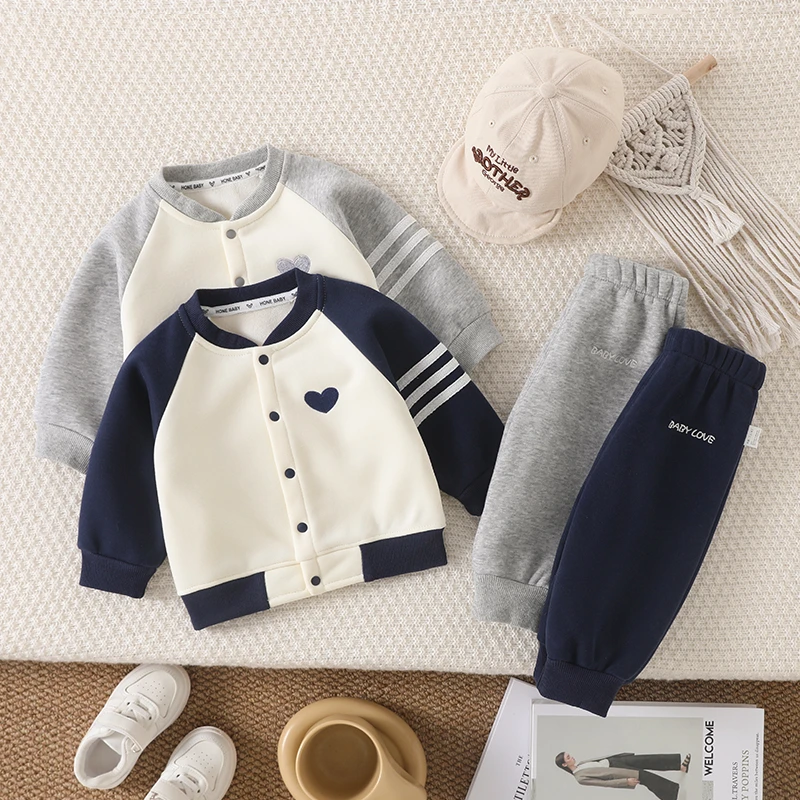 小童春秋装两件套宝宝婴儿衣服套装男童女童春秋装儿童装外套洋气