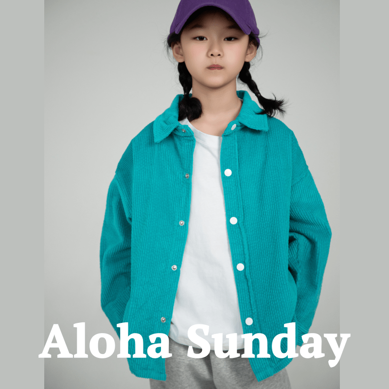 【亲子装】【身高105~185cm】【120~150码】棉灯芯绒衬衫亮色时尚宽松版