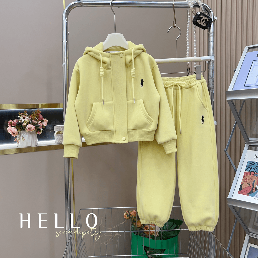 【思晨家】儿童套装男童女童2025春季新款宝休闲韩版卫衣两件套衣服