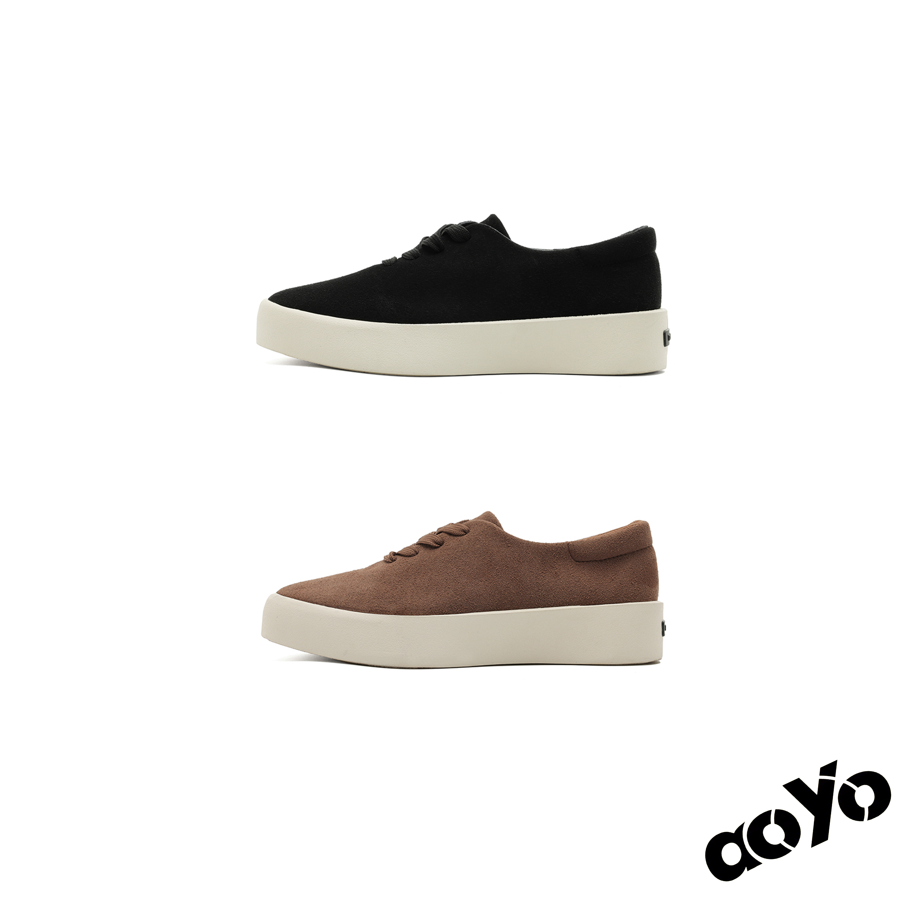 aoyo*25FW冬季极简风板鞋经典低帮系带板鞋 复古亮色潮流Cleanfit