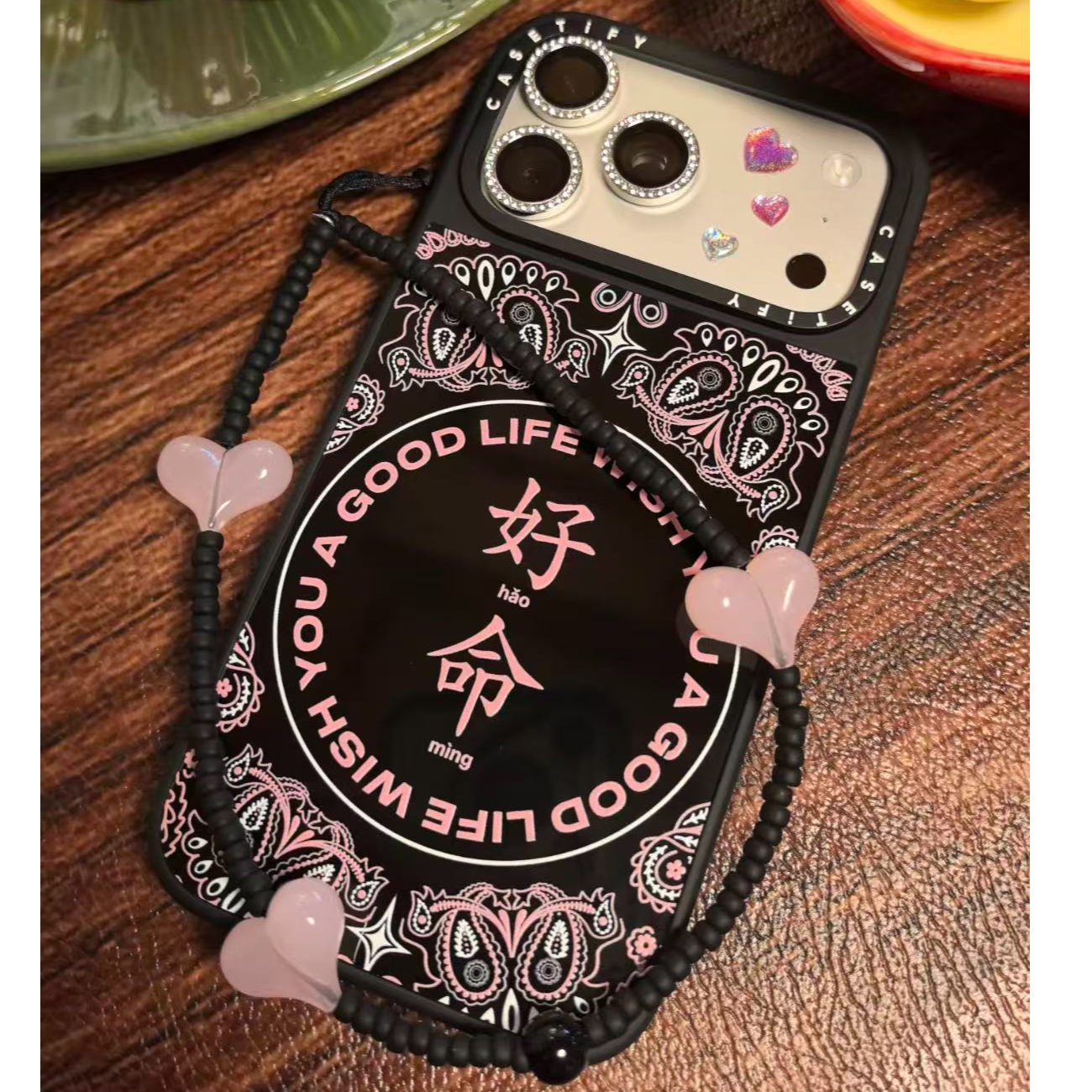 陈伟霆同款好命文字iPhone17promax手机壳14苹果16/15/13黑镜11女