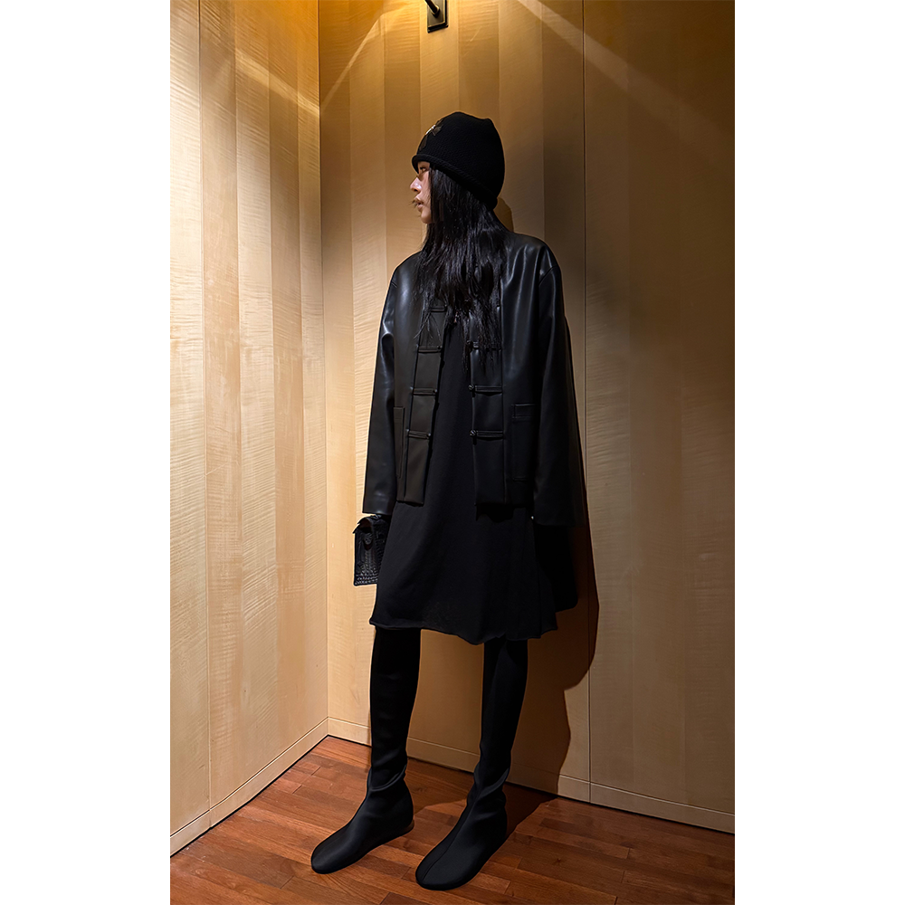 LA CALLA盘扣中式皮衣YY-AV6427