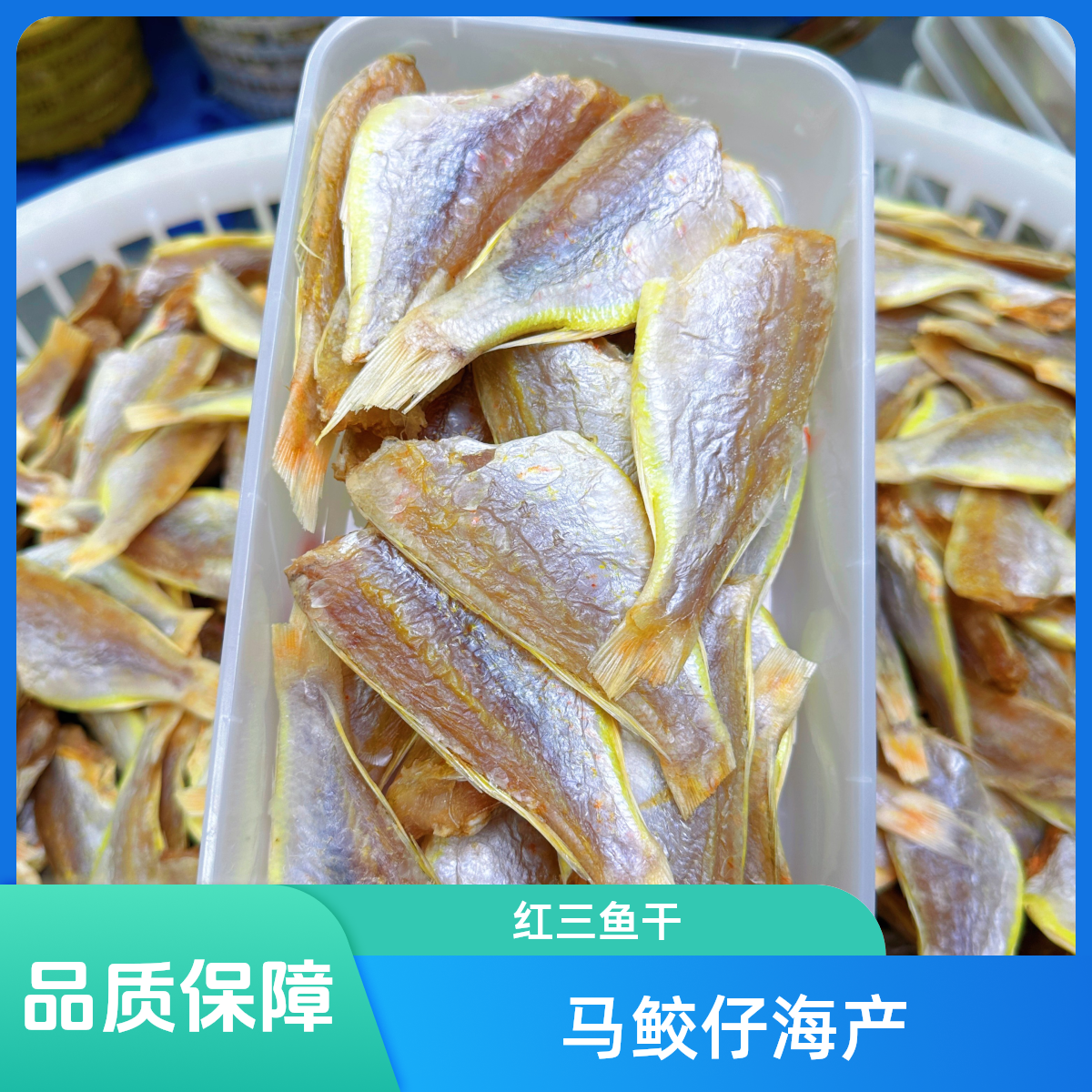 【马鲛仔海产】大号广东红三鱼干红衫鱼干咸鱼干 1斤装 顺丰包邮