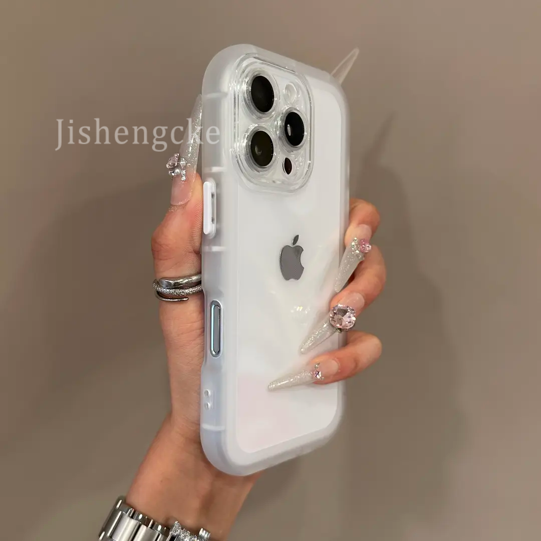 简约加厚防摔气囊适用16苹果手机壳iPhone15promax个性14硅胶13软