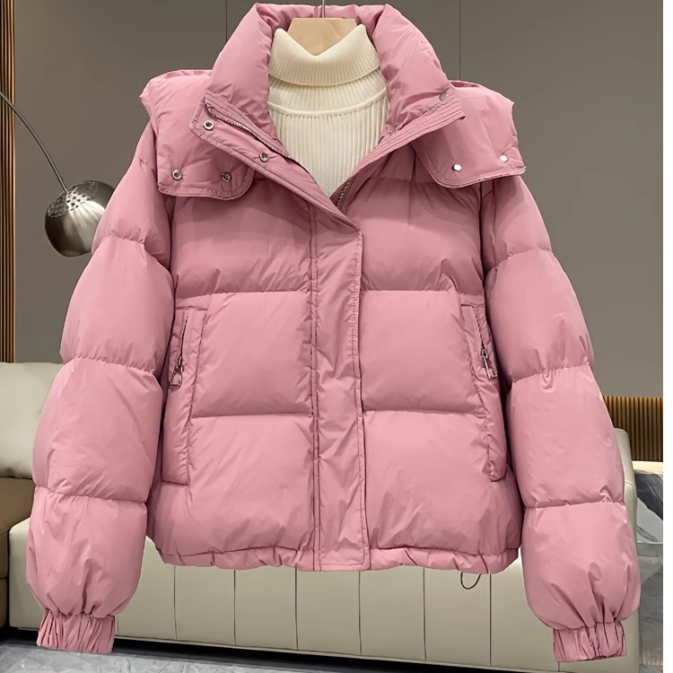 oversize面包服短款连帽棉衣2025年新款棉服女潮秋冬季外套厚棉袄