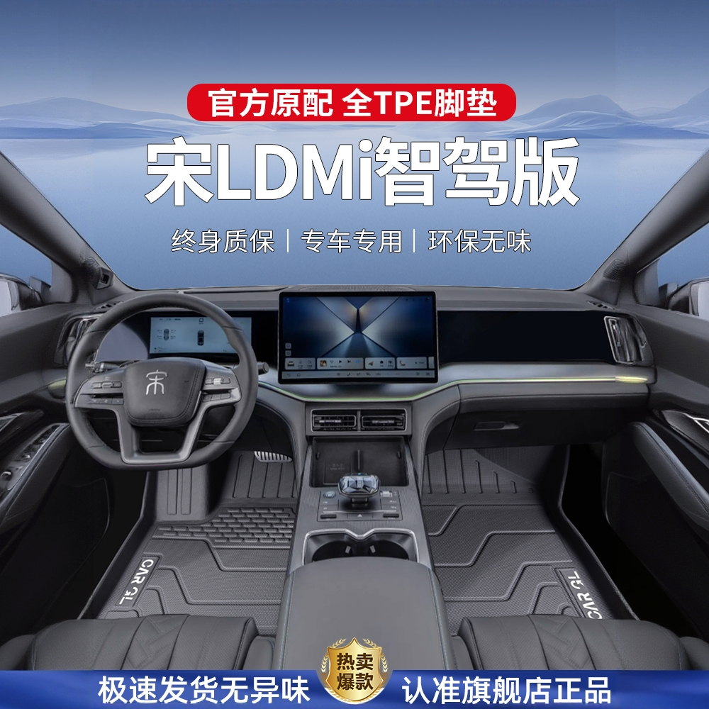 适用于比亚迪宋ldmi专用脚垫tpe全包围汽车必备用品大全必买配件.