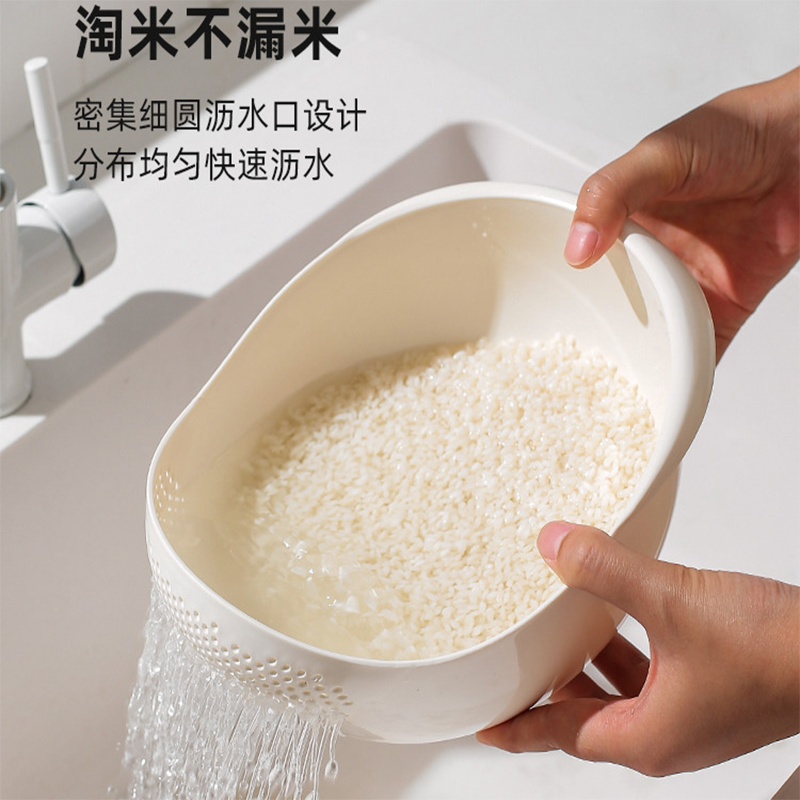 多功能淘米器家用厨房蔬菜水果筐沥水洗菜盆细孔不漏米洗米筛