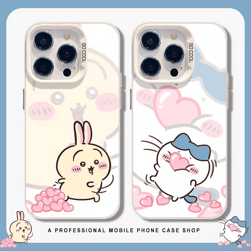 爱心吉伊卡哇适用苹果16手机壳华为可爱vivo卡通小米15情侣款oppo
