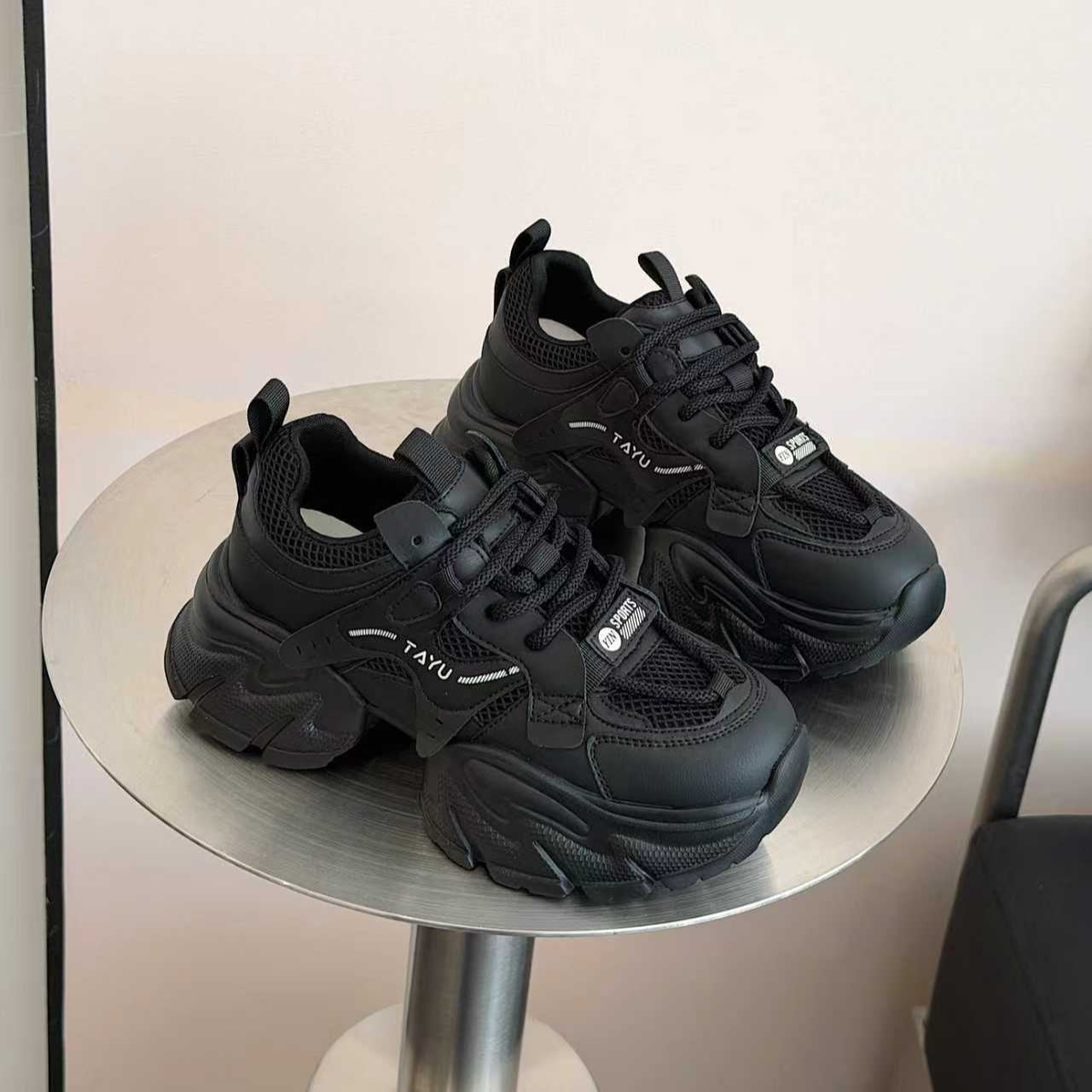 明星同款厚底透气老爹鞋时尚百搭运动鞋2026年春季新款女鞋子6601