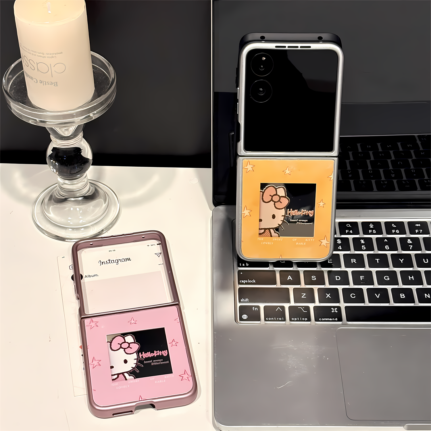 （小米MIXFLIP系列）金属折叠适用小米mixflip手机壳防摔女星星画框