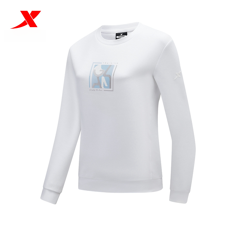 XTEP/特步运动卫衣女2024套头衫运动上衣