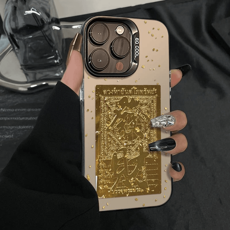 撞色元气铂金发财适用苹果16手机壳iphone15华为oppo小米vivo防43