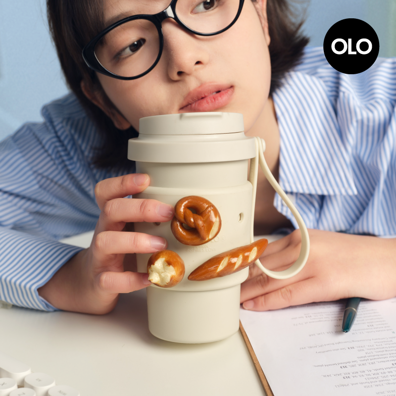 HOLOHOLO洞洞咖啡杯高颜值吸管杯双饮女生自用保温杯居家杯子水杯