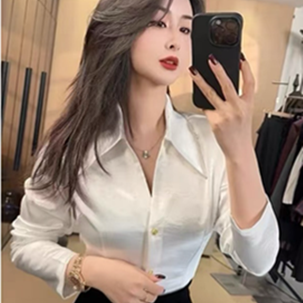 法式别致内搭小众衬衣高级感设计感长袖衬衫上衣女