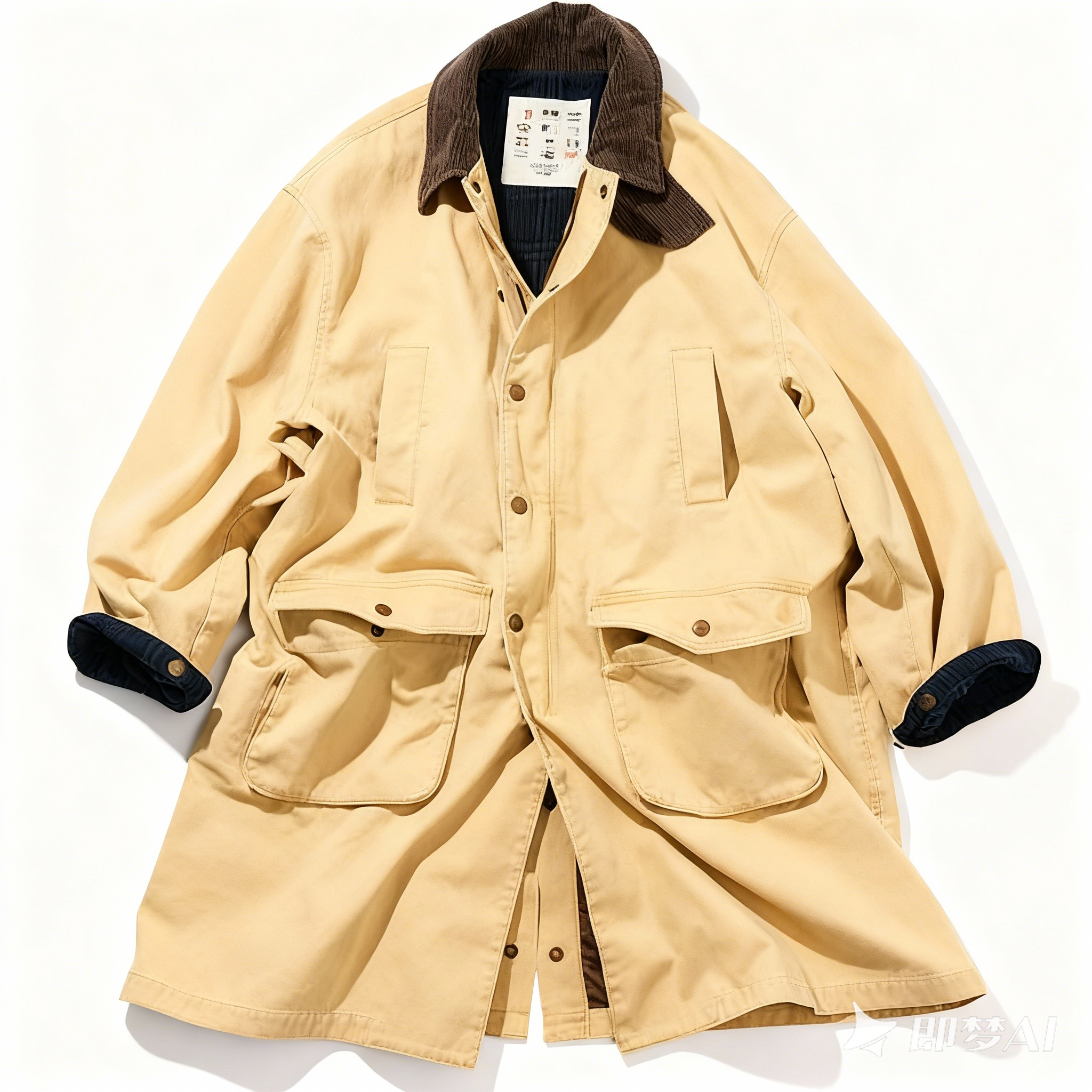 【外套】NA家-JP日本海外25新款风衣外套男款复古做旧高级感00289WT