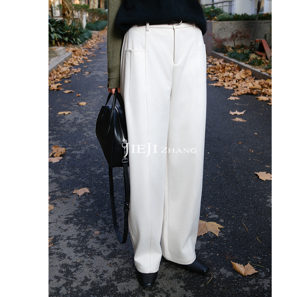 【JIEJI ZHANG】90白鹅绒高级定制秋冬时尚百搭鹅绒裤351371