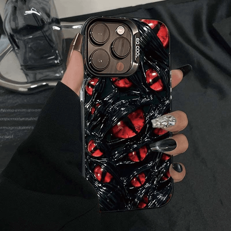 撞色元气克苏鲁眼适用苹果16手机壳iphone15华为小米vivo防14/13