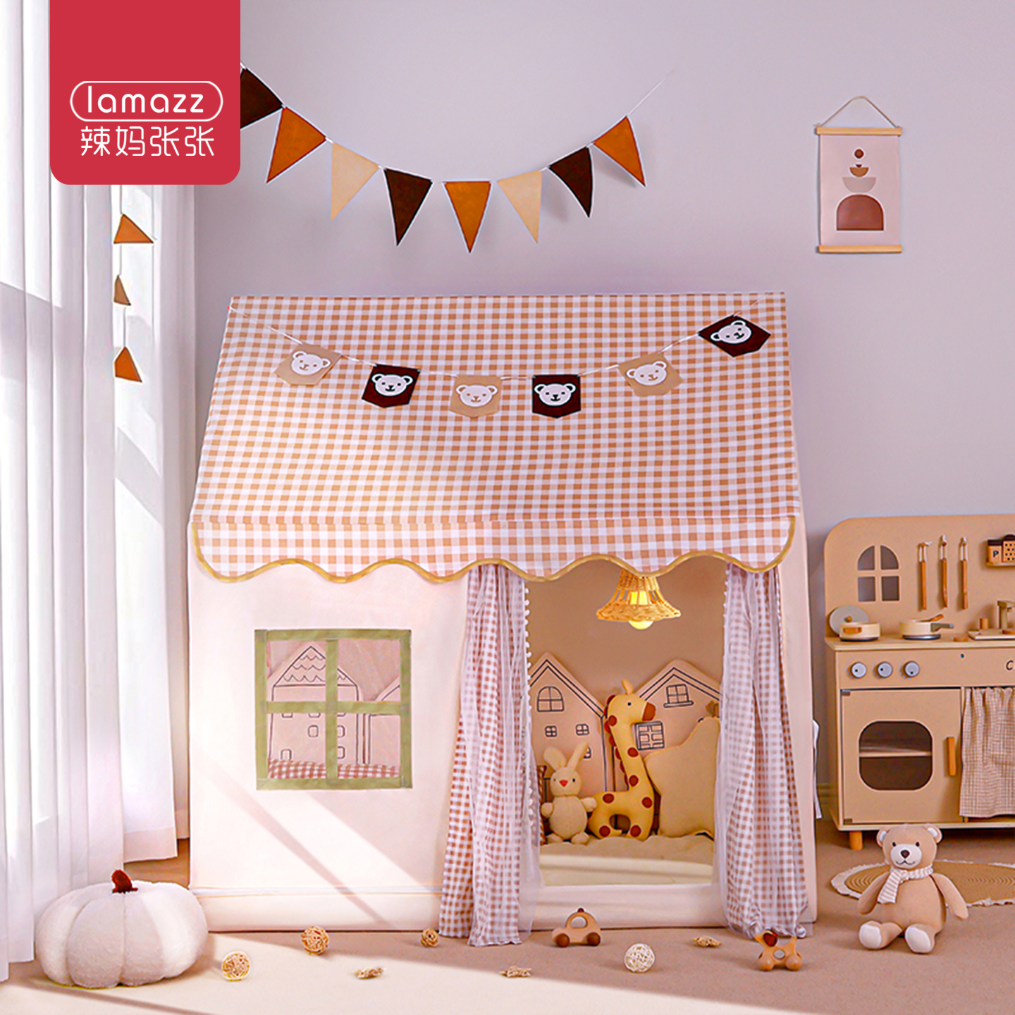 辣妈张张儿童小帐篷室内家用女孩公主游戏屋城堡屋玩具屋生日礼物