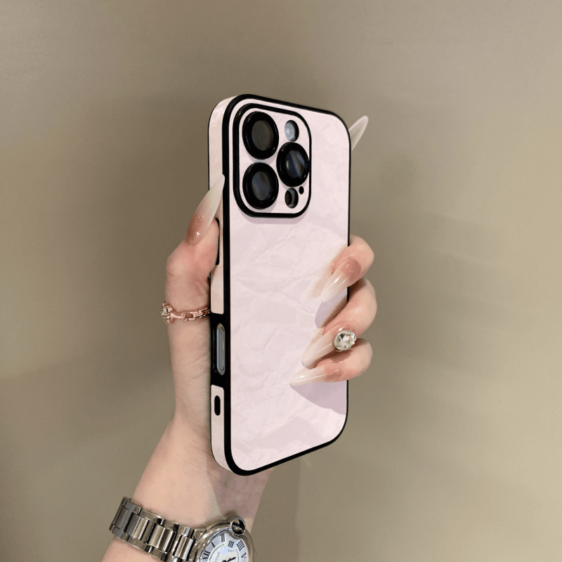 雪山纹绒布边适用苹果14promax手机壳iPhone15promax/16/13/12/11