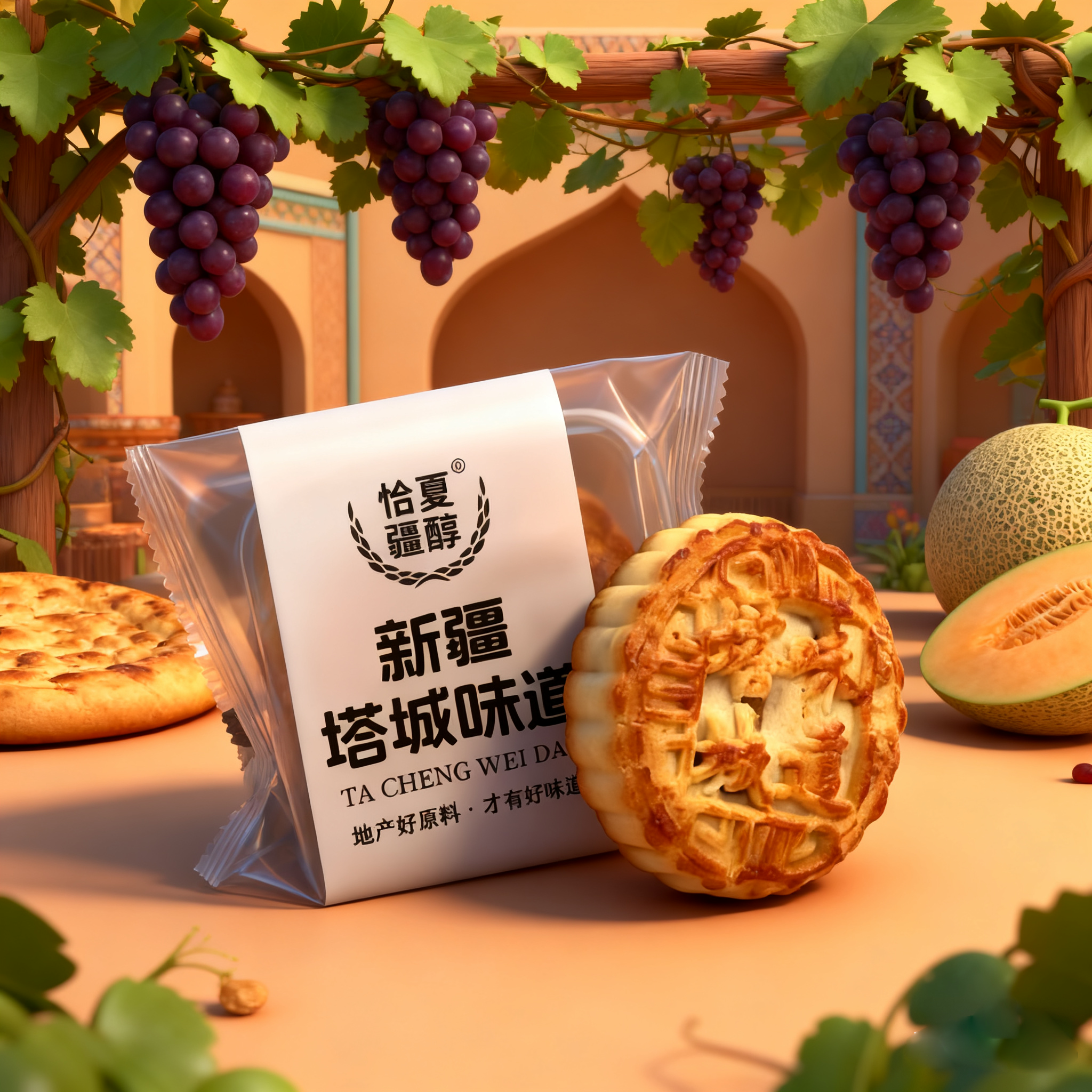 新疆塔城经典五仁月饼五仁饼