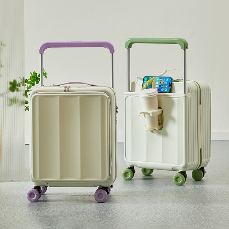 宽拉杆行李箱女款2025新款爆款20寸登机箱前开口大容量旅行拉杆箱