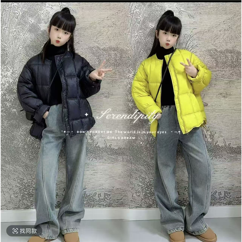 女童棉服外套秋冬款2025新款洋气儿童装上衣冬季女大童休闲棉衣潮
