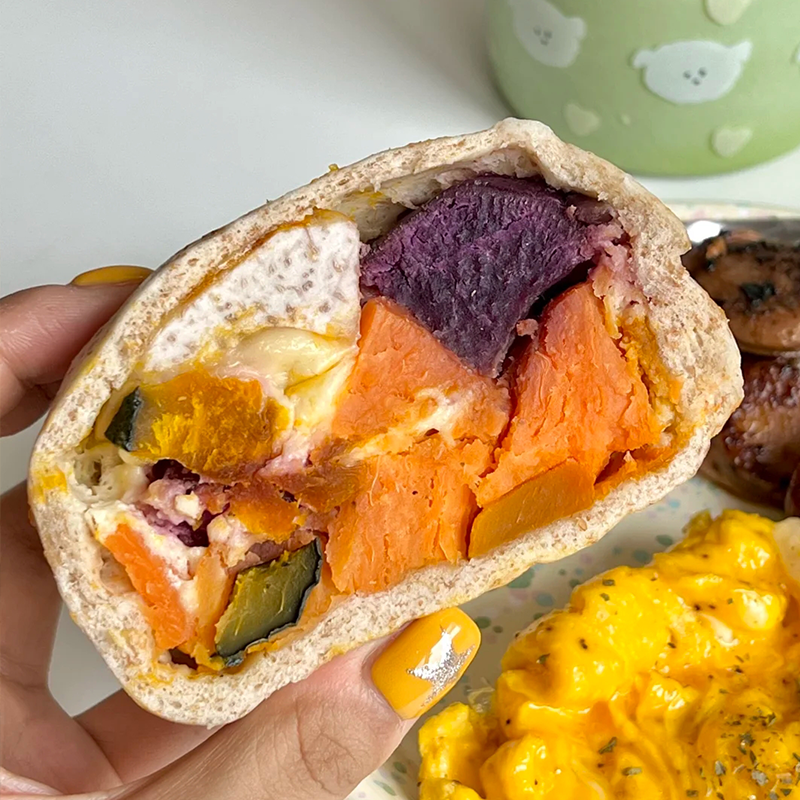 【顺丰极速达】五谷丰登馒头紫薯玉米有料代餐速食营养早餐半成品