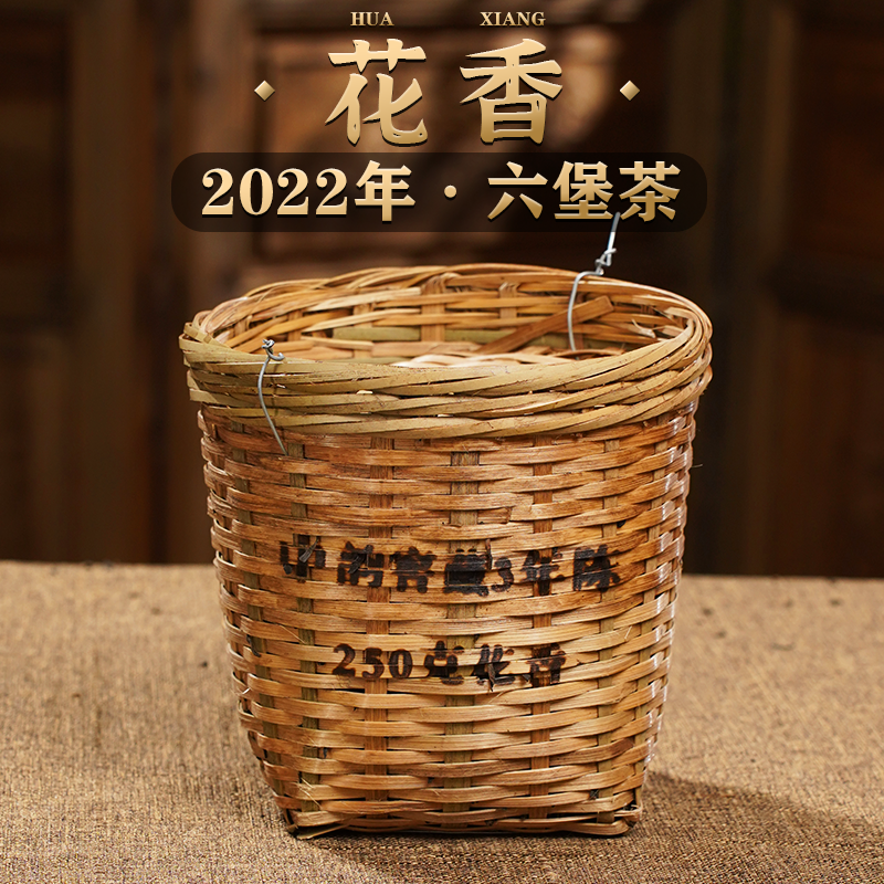 中韵2022年花香特级六堡茶广西梧州桂青料正宗花香黑茶