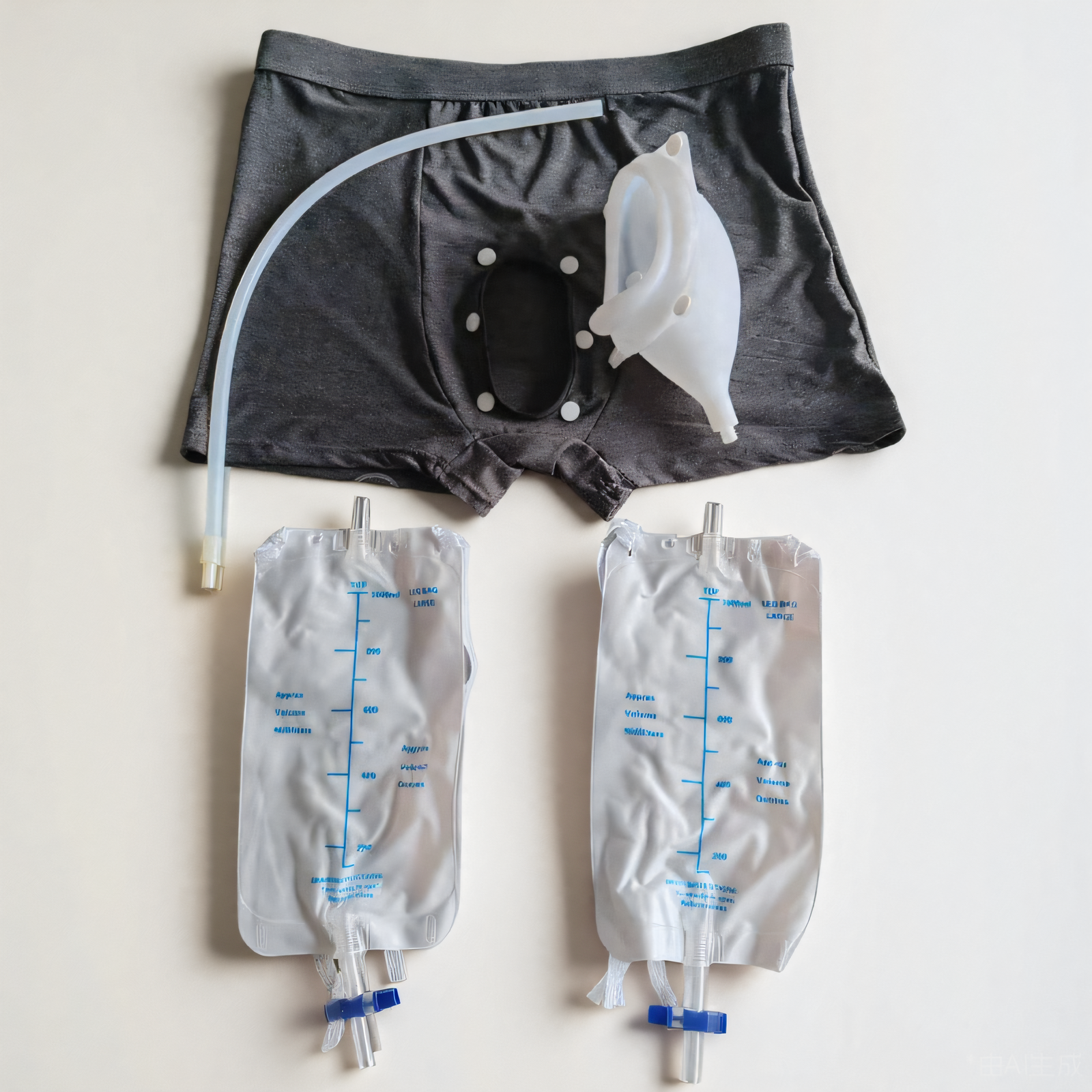 家用男士卧床老人行动不便可拆卸循环使用接小便尿失禁硅胶接尿器