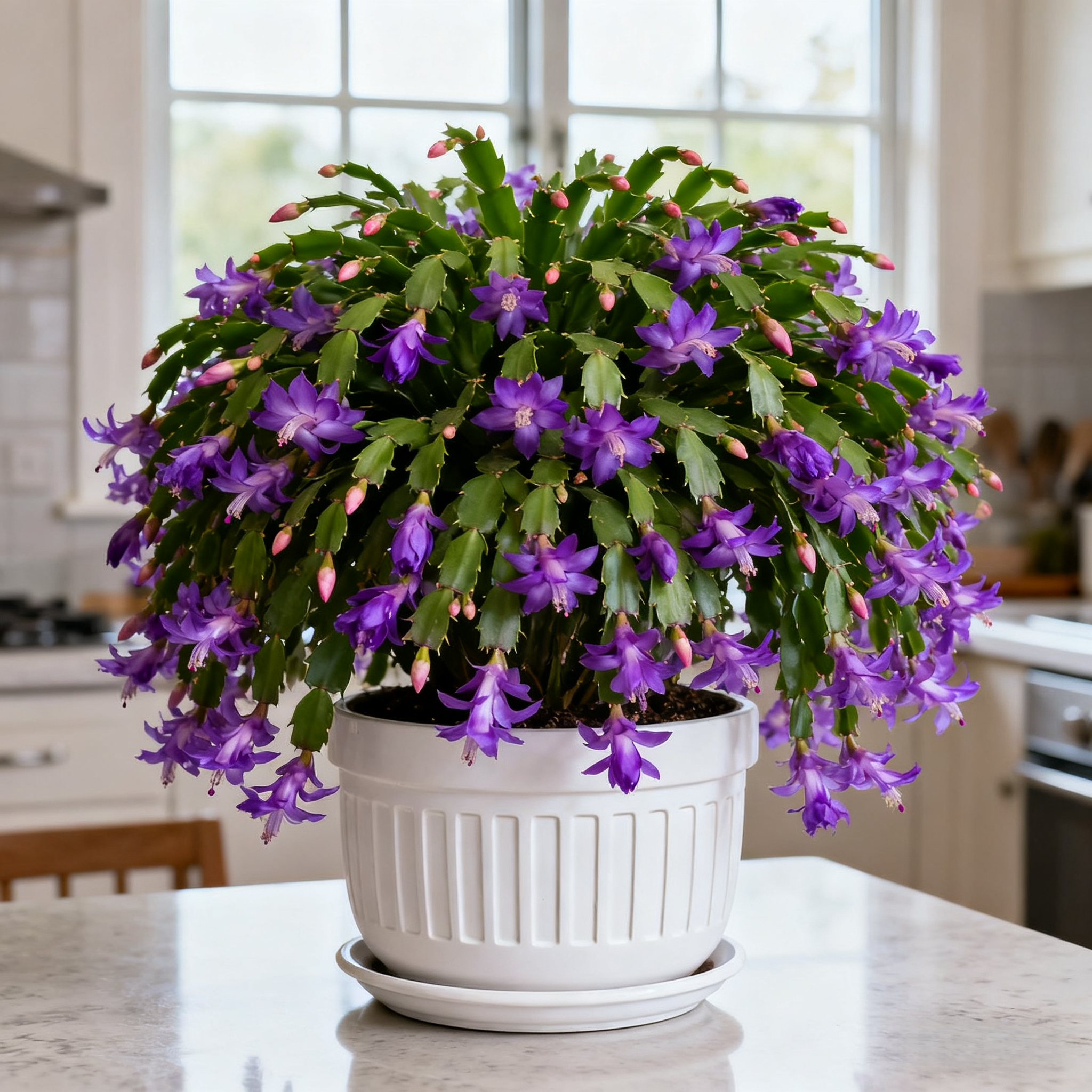 新品重瓣蟹爪兰苗盆栽多色花卉室内阳台客厅植物四季开花好养易活