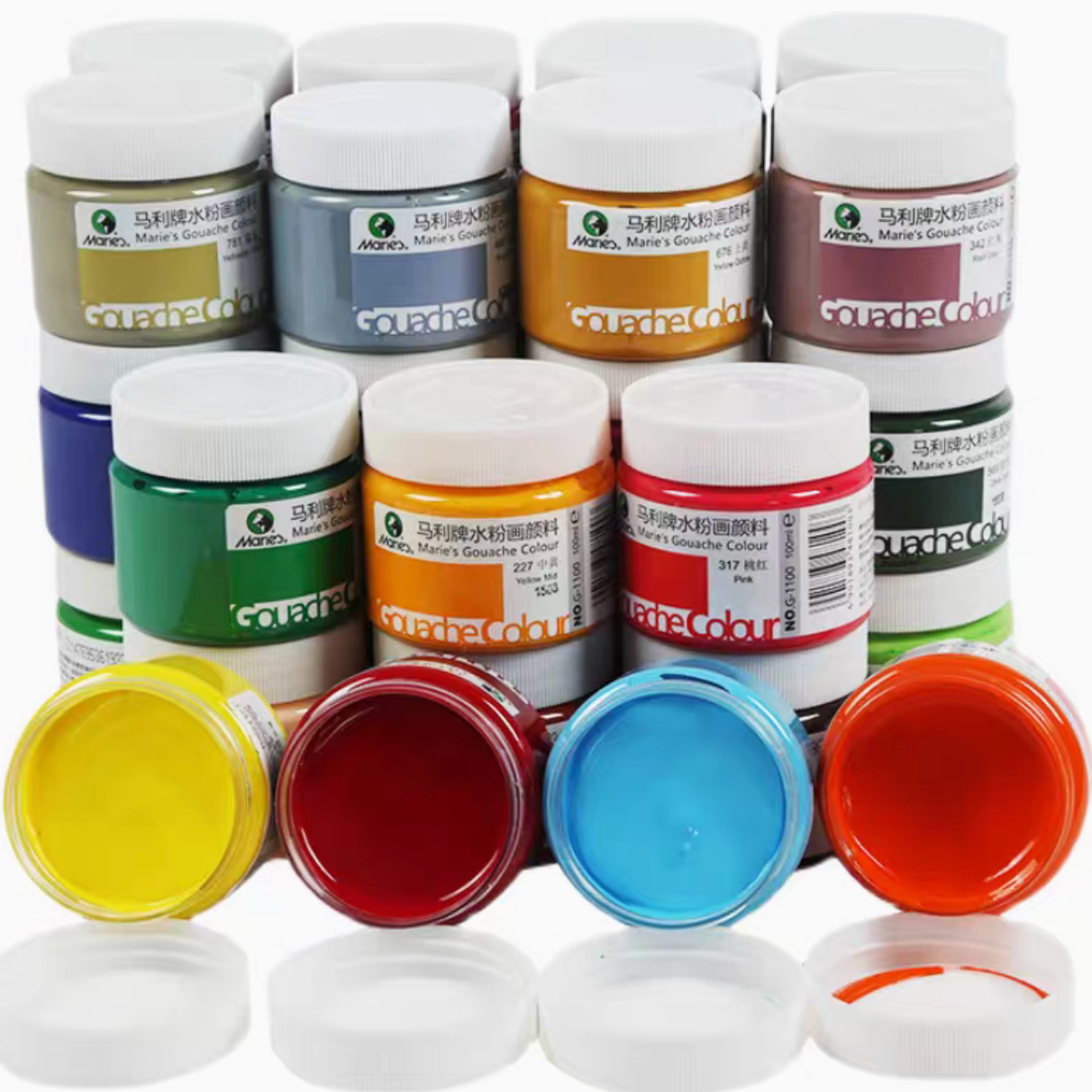 Marie’s/马利100ml单瓶黑板报专用可水洗水粉画颜料色彩颜料