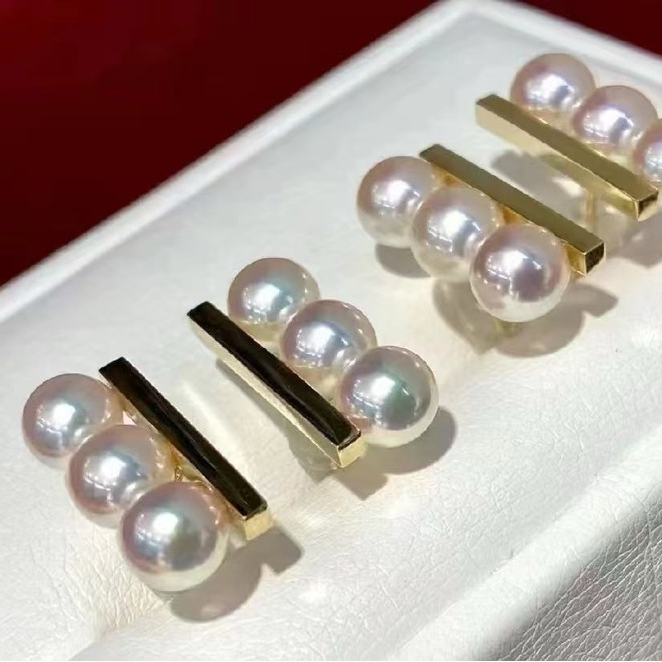 强光海水珍珠时尚耳钉