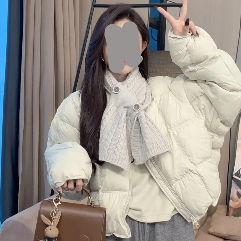 2025秋冬季新款宽松保暖加厚面包服棉服女韩版短款小个子棉衣外套