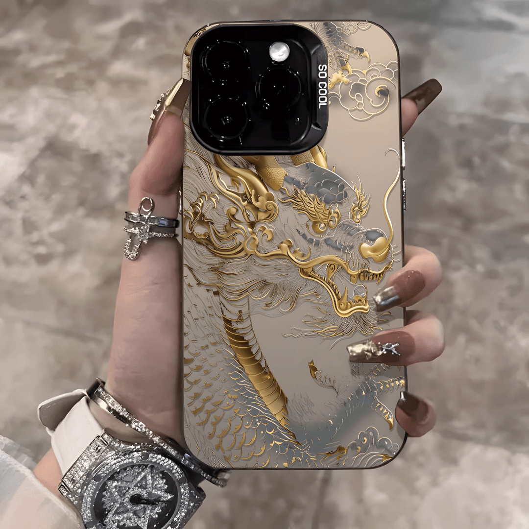 中国龙适用于创意新年苹果16华为oppo小米15一加iqoo13手机防摔壳