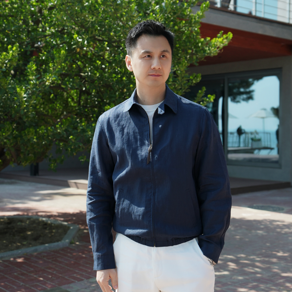 春秋季新款亚麻夹克老钱风复古休闲夹克男士长袖上衣  RH1950