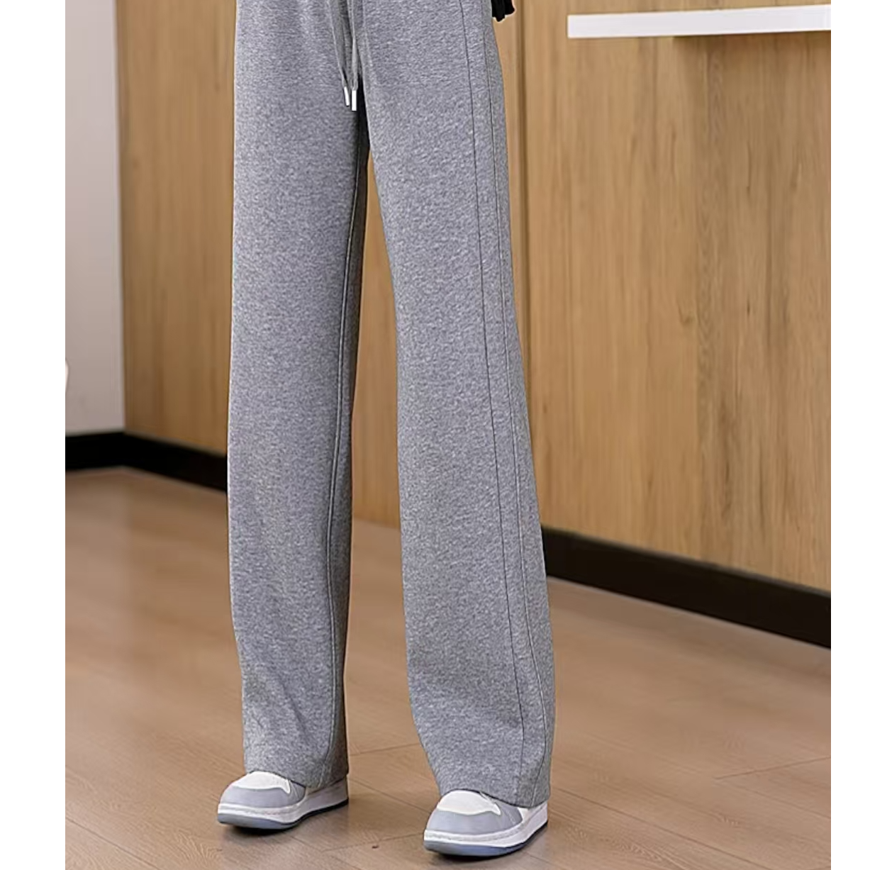 80#女士休闲紫薇宽松直筒裤